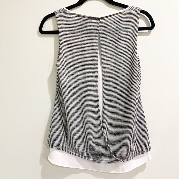 White House Black Market Striped Layered Tank, XXS - Picture 4 of 7